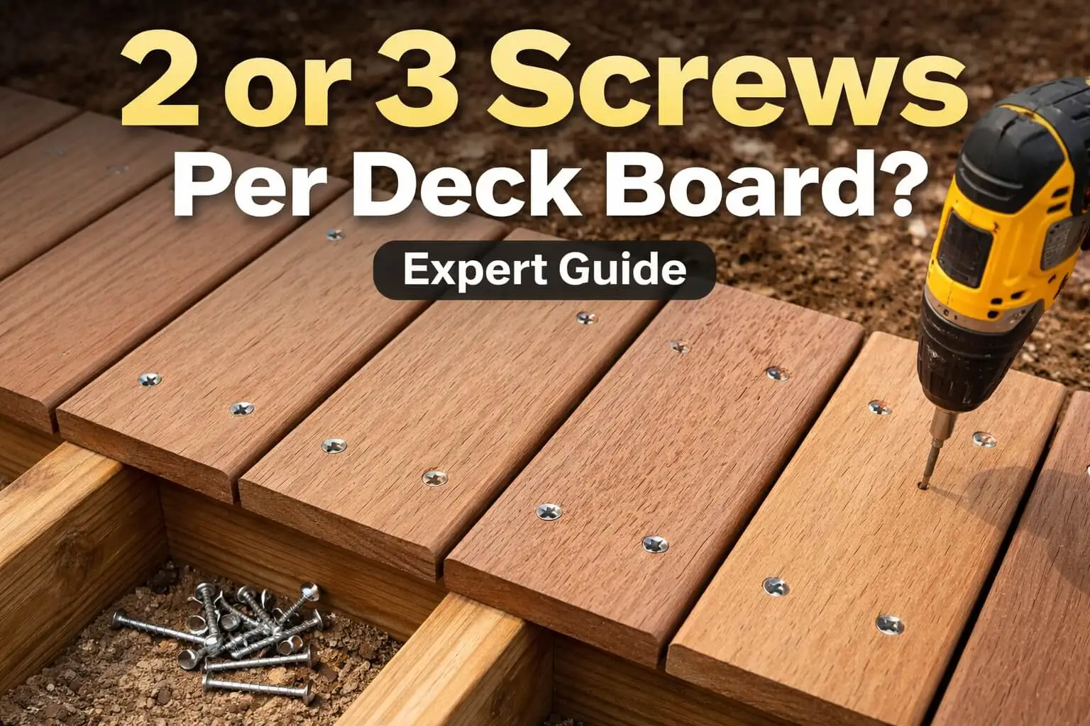 2 or 3 screws per deck completed guide virginia united states