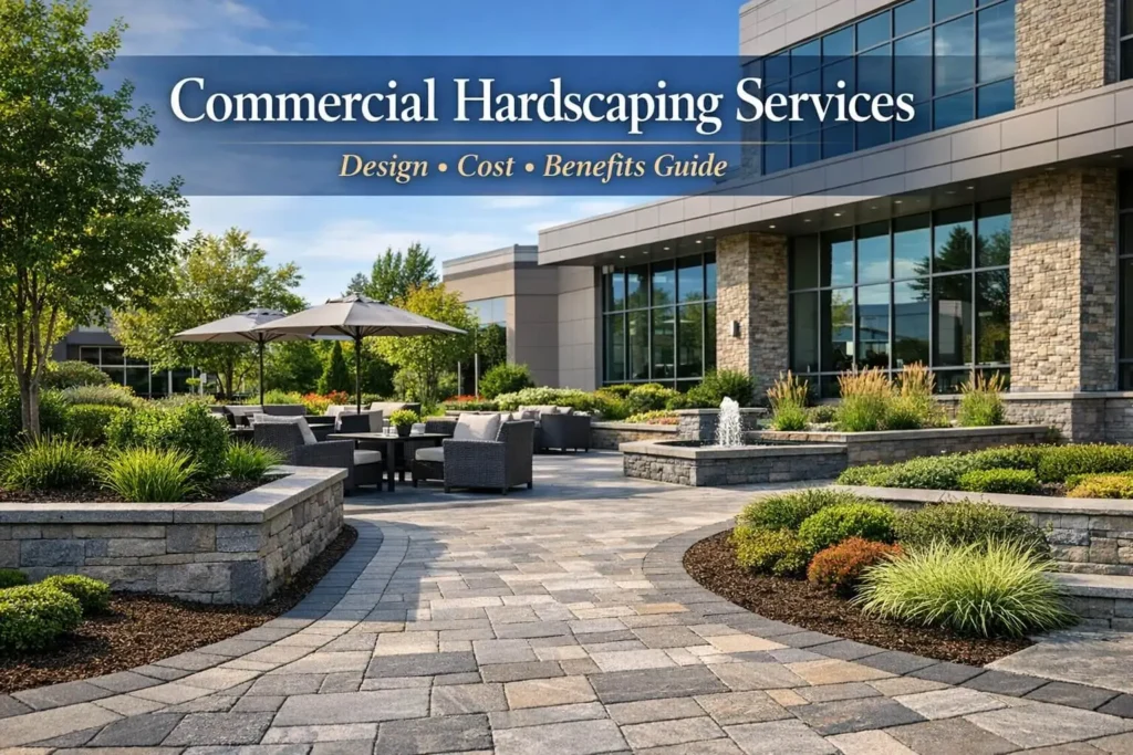 commercial landscape hardscaping services design, cost & benefits guide