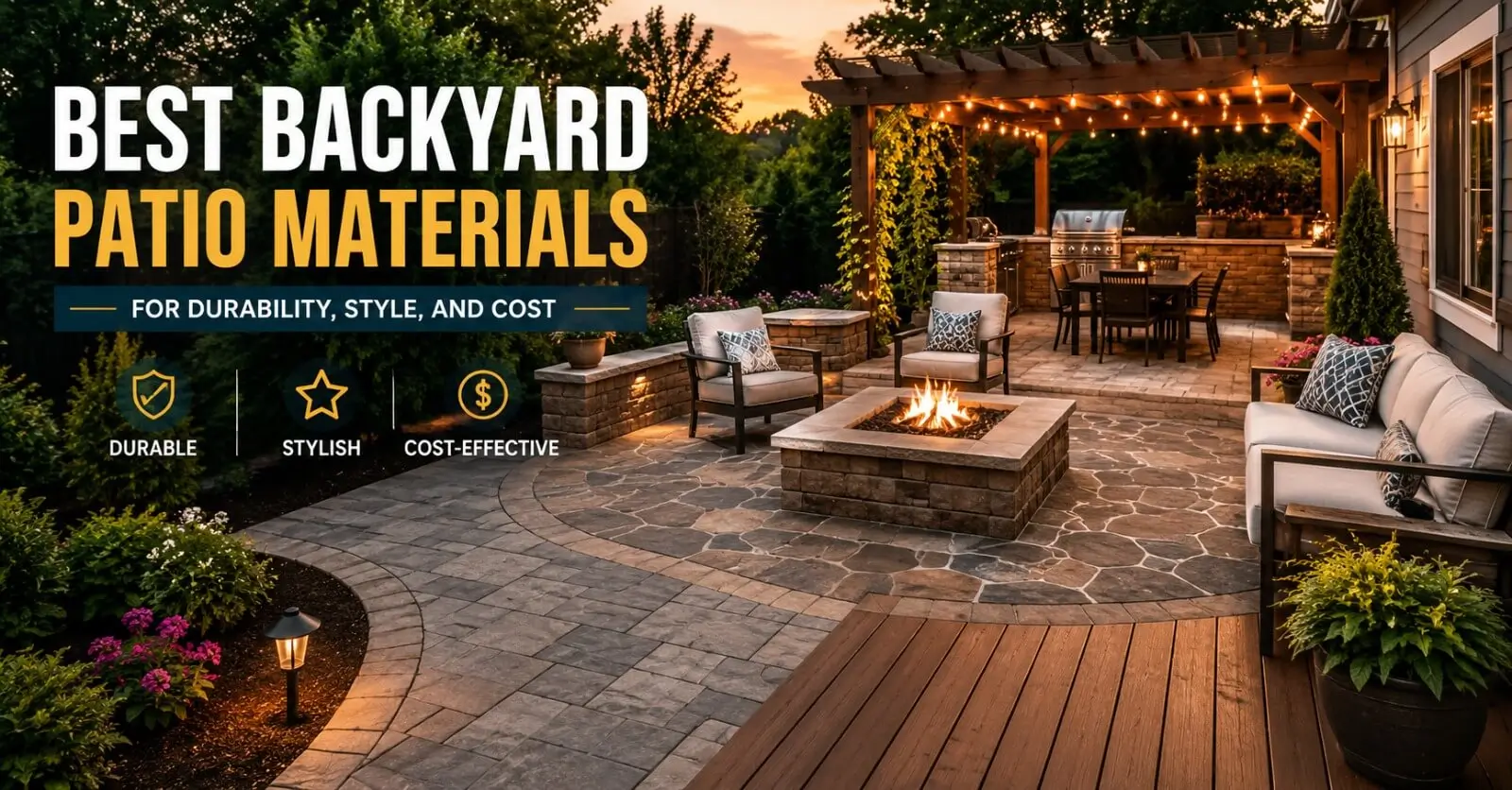 Best Backyard Patio Materials for Durability, Style, and Cost