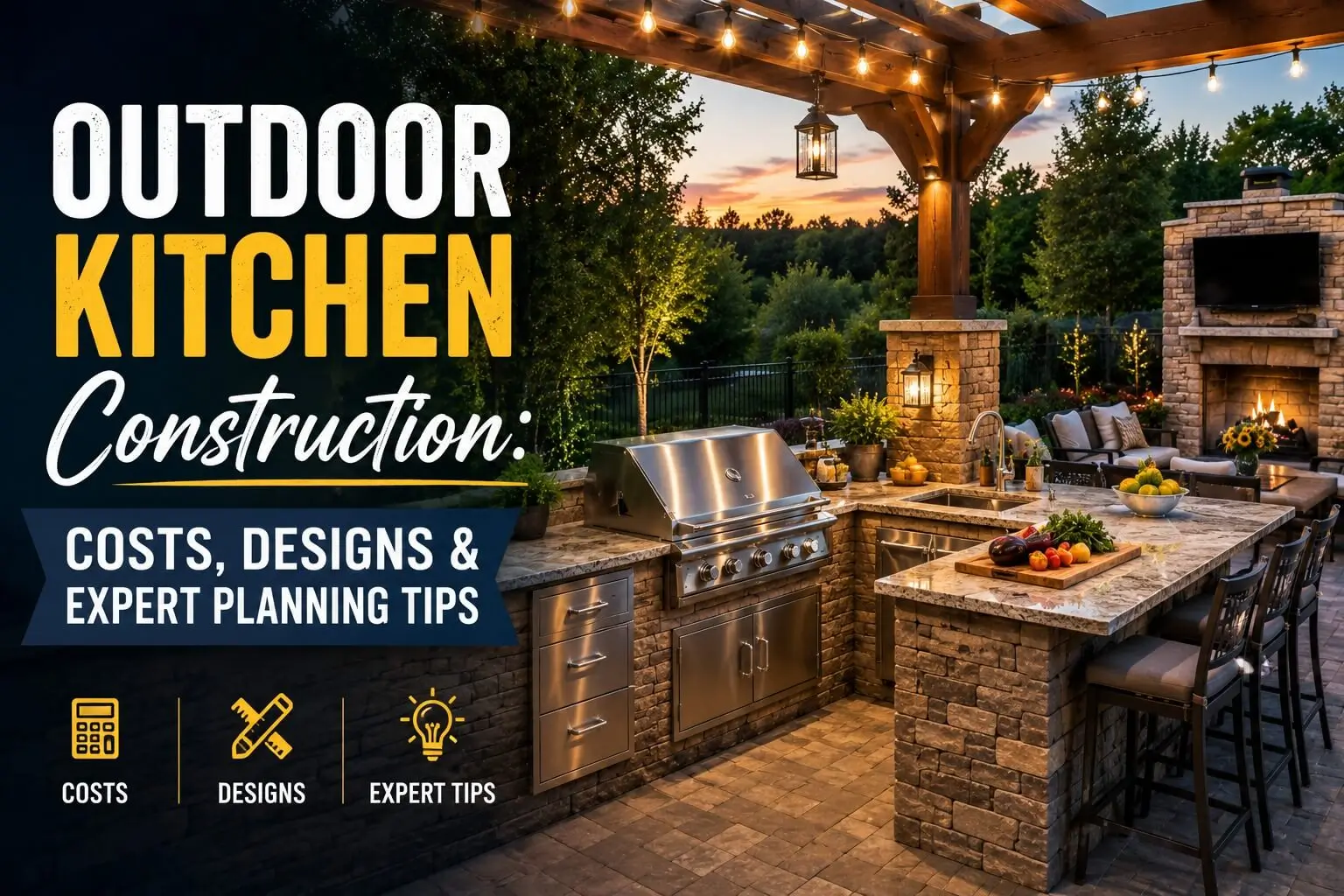 Outdoor Kitchen Construction Costs, Designs & Expert Planning Tips