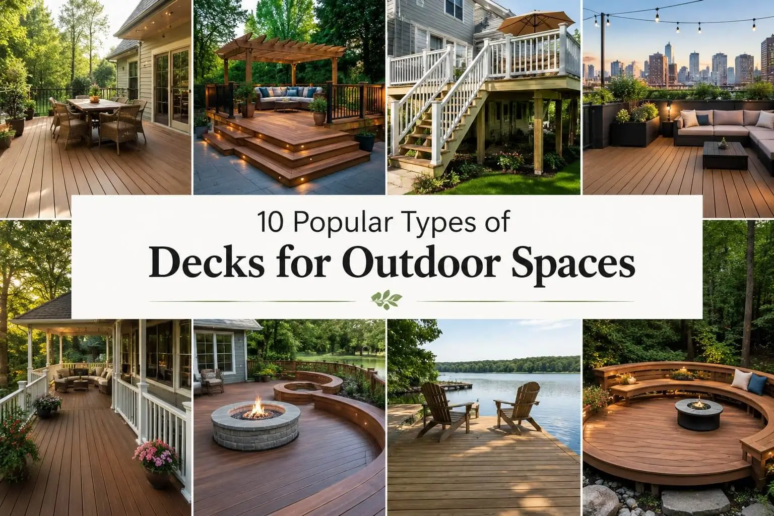 10 Popular Types of Decks for Outdoor Spaces